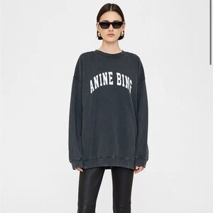 ANINE BING: TYLER SWEATSHIRT - WASHED BLACK